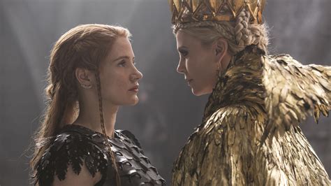 Wallpaper Charlize Theron Jessica Chastain The Huntsman Winter S War