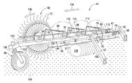 US8240118B1 Combination Of Hay Rake And Baler With Hay Deflector And