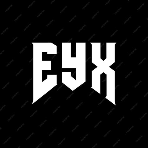 premium vector eyx letter logo design  technology company eyx logo