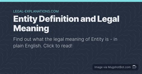 Entity Definition - What Does Entity Mean?