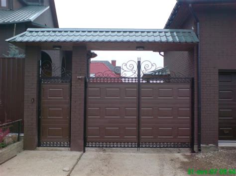 Распашные ворота гаражные, металлические ворота: продажа распашных ...