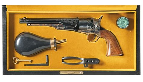 Cased Dennis Kies Master Engraved Second Generation Colt Model 1860