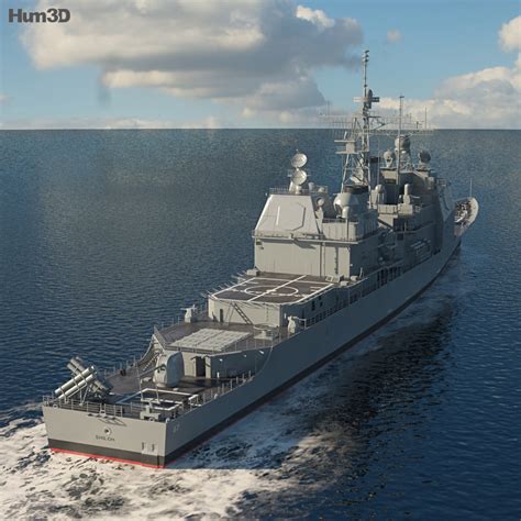 Ticonderoga Class Cruiser 3d Model Download Warship On