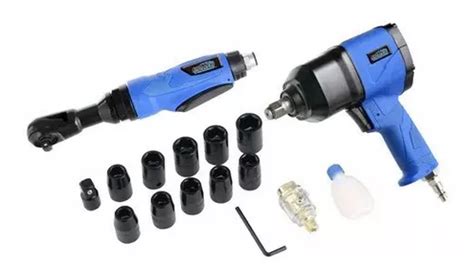 Kit De Herramientas Neumaticas Con 17 Piezas Power Torque