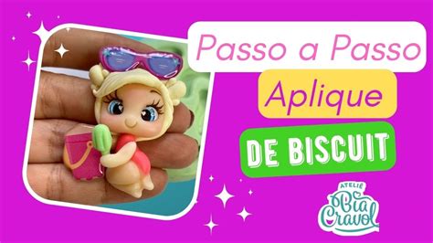 Passo a Passo Aplique Biscuit para laços DIY Bia Cravol YouTube