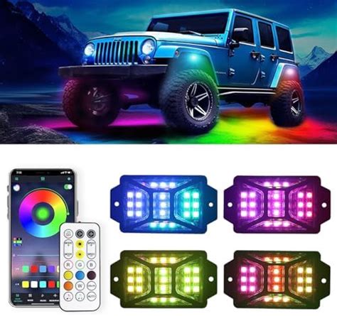 Amazon Auto Buero Pods Chasing Led Rock Lights Underglow App