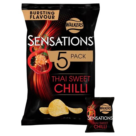 Walkers Sensations Thai Sweet Chilli Multipack Crisps 5x25g - itFRESH