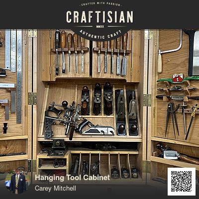 Hanging Tool Cabinet - Woodworking Project by Carey Mitchell - Craftisian