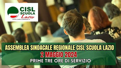 Assemblea Sindacale Regionale Cisl Scuola Lazio Youtube