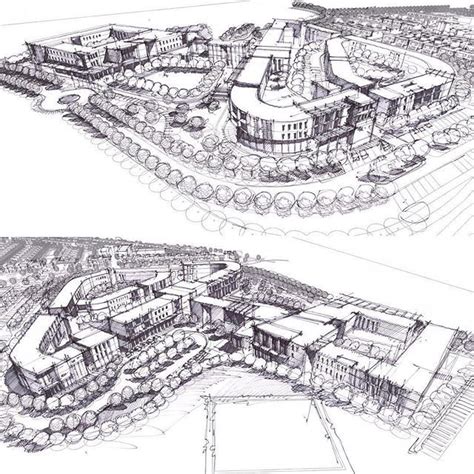 Sketches For An Urban Design Project By Dykwesselvan Archisketcher