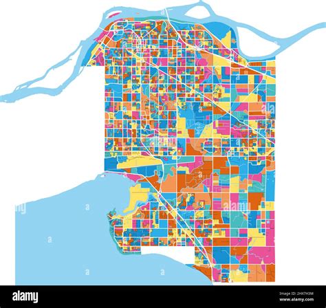 Surrey British Columbia Map Hi Res Stock Photography And Images Alamy