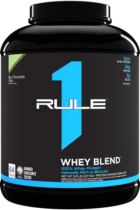 Rule R Whey Blend Whey Protein Mint Chocolate Chip Lb