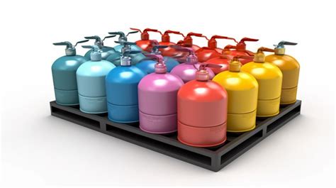 3d Illustration Of Tabletop Gas Cylinder Background Gas Cylinder Lpg