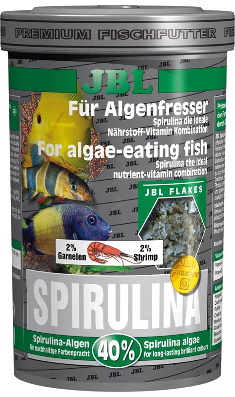 Jbl Pronovo Spirulina Flakes M 1000Ml Основна Храна За Растителноядни