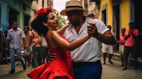 Premium Photo | Traditional Cuban salsa dance performed by a Cuban couple