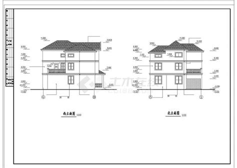 某市郊高级多层私宅建筑全套方案设计施工cad图纸土木在线