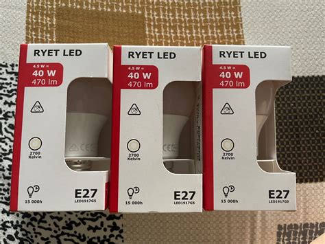 Ikea Ryet Led Furniture Home Living Lighting Fans Lighting On