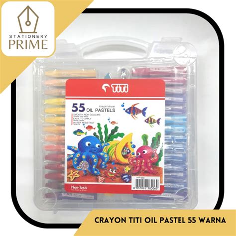 Jual Crayon TITI Oil Pastel 55 Warna Shopee Indonesia