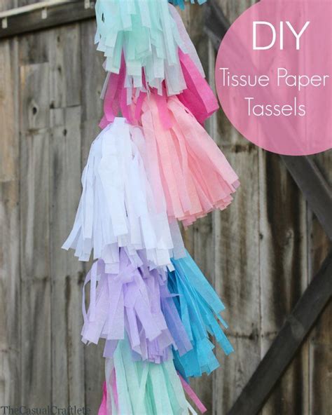 Diy Tissue Paper Tassels Tissue Paper Tassel Tissue Paper Crafts