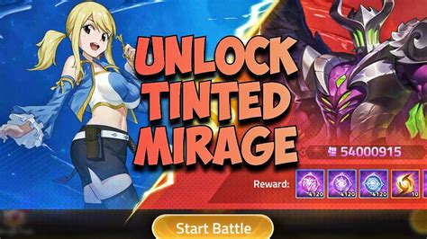 Free Lucy Hero Unlock Tinted Mirage Mobile Legends Adventure Youtube