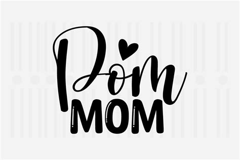 Pom Mom Mothers Day Svg Graphic By Svg Box · Creative Fabrica