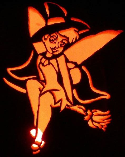 Cut Out Tinkerbell Pumpkin Template