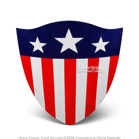 28" 1943 America Shield WWII Captain Flag Avenger Comic Hero Movie Cosplay Prop