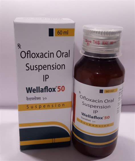 Welltech Pharmaceuticals Ofloxacin Mg Wellaflox Suspension Ml