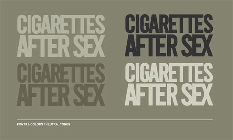 Cigarettes After Sex On Behance