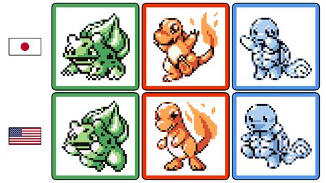 Red And Blue Pokemon Sprites