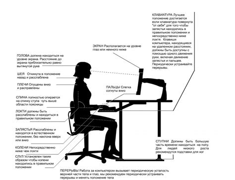 Организация рабочего места за компьютером и правильная осанка ...