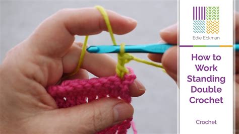 How To Work Standing Double Crochet Youtube