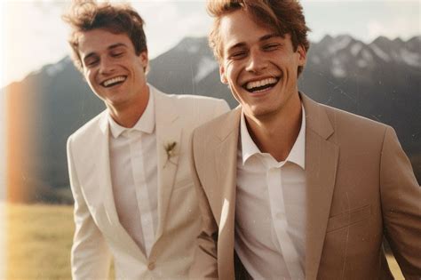 Gay Couple Light Leak Effect Free Photo Rawpixel