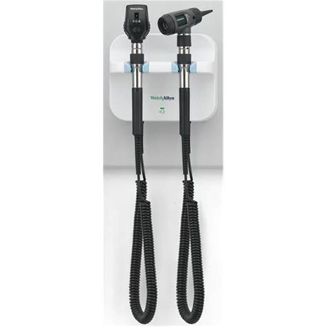 Welch Allyn Wel 77710 71m Gs 777 Wall Set With Coaxial Ophthalmoscope Macroview Otoscope