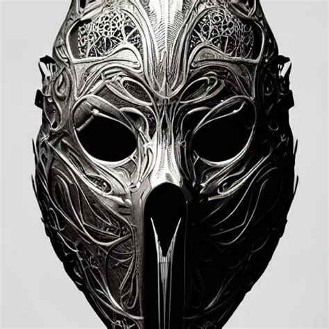 Corvo Attano S Mask Intricate Linework Intricate Stable Diffusion