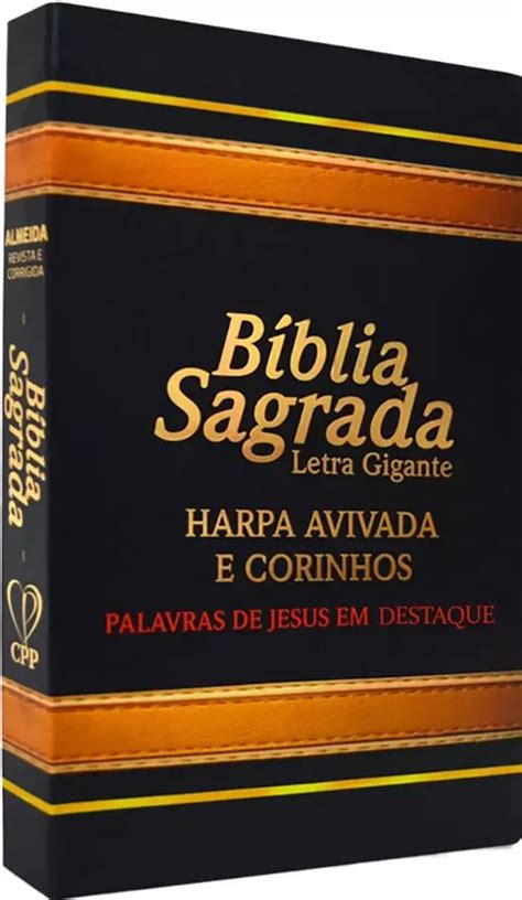 Bíblia Letra Gigante Harpa Avivada e Corinhos Capa Laminada