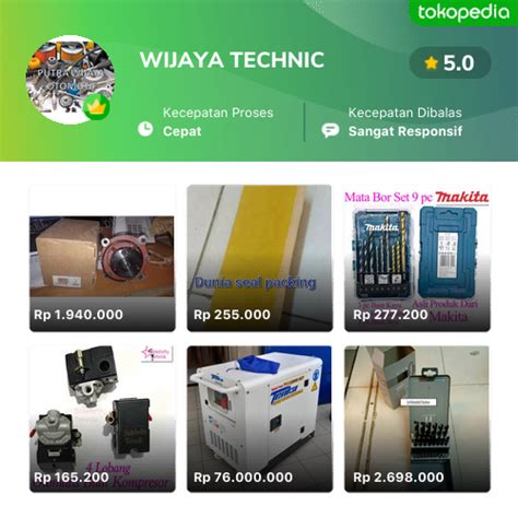 Toko WIJAYA TECHNIC Online Produk Lengkap Harga Terbaik Tokopedia