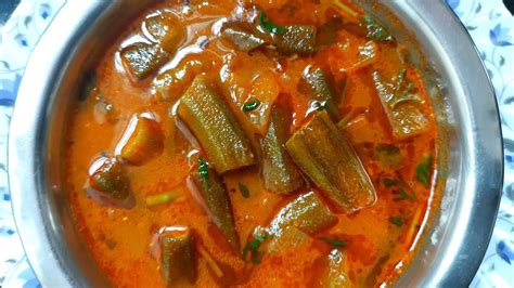 Telangana Style Bendakaya Pulusu Ladies Finger Curry Bendakaya