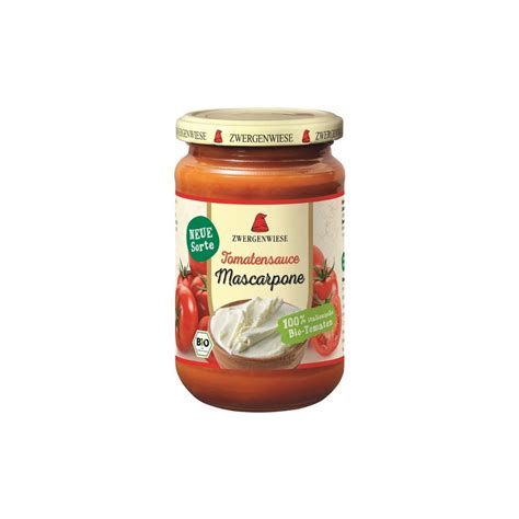 Bezglutenowy BIO Sos Pomidorowy Z Mascarpone Zwergenwiese 340 Ml