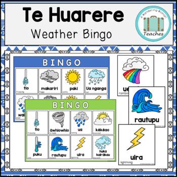 Te Reo M Ori Language Activities Colour Weather Body Parts And