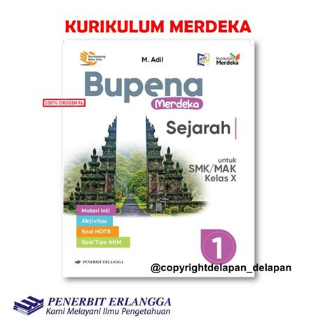 Jual Bupena Merdeka Sejarah Indonesia Smk Kelas Kurikulum Merdeka