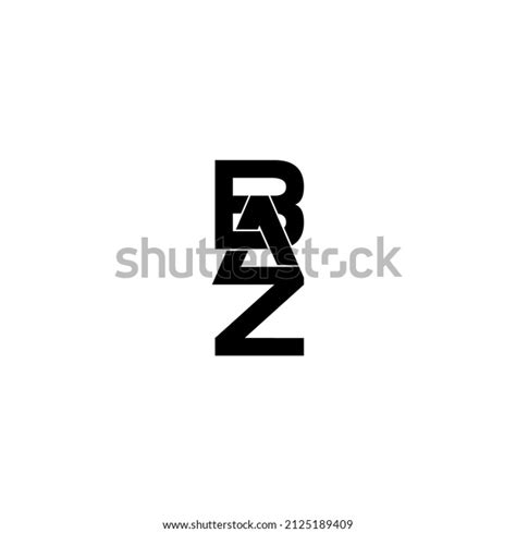 Baz Initial Letter Logo Design Original Stock Vector Royalty Free