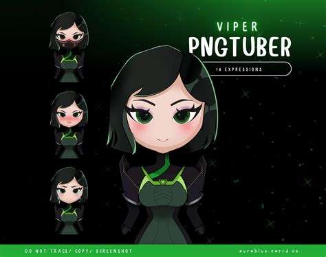 Viper Pngtuber Model Valorant Chibi Agent 18 Expressions 5 Emotions