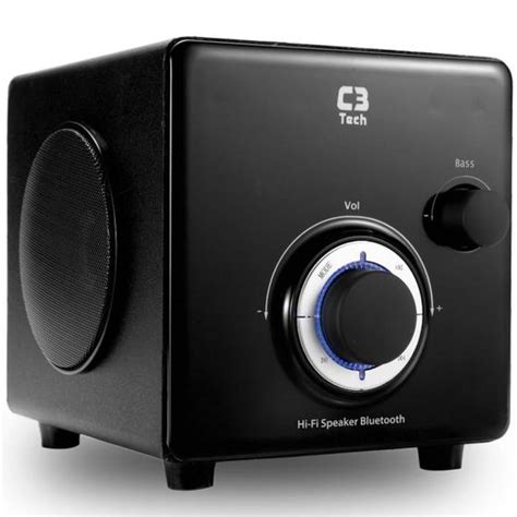 Caixa De Som Subwoofer Bluetooth Preto Sp B C Tech Caixa De