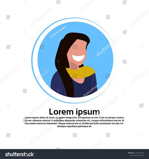 Indian Woman Face Avatar Traditional Clothes Stock Vector Royalty Free