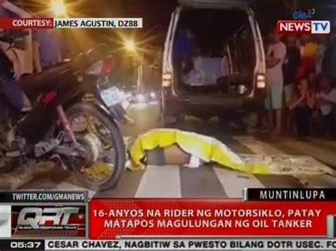 Qrt Anyos Na Rider Ng Motorsiklo Patay Matapos Magulungan Ng Oil