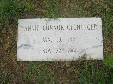 Fannie Estelle Connor Cloninger 1881 1968 Memorial Find A Grave