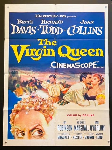 The Virgin Queen 1955 Original One Sheet Movie Poster Hollywood