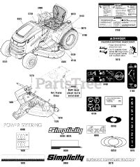 2691129 00 Simplicity Prestige Garden Tractor 30hp Parts Lookup With