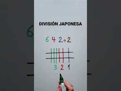 Truco Matemático DIVISIÓN JAPONESA Matematicas Matematicas faciles